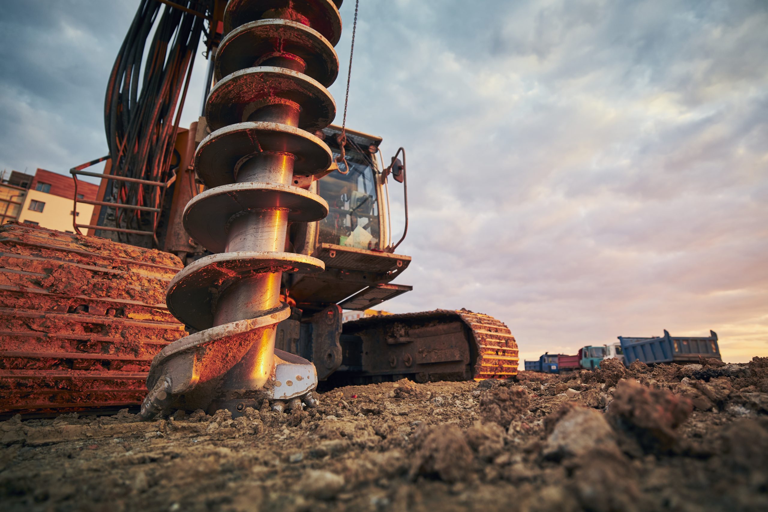 Drilling equipment on site